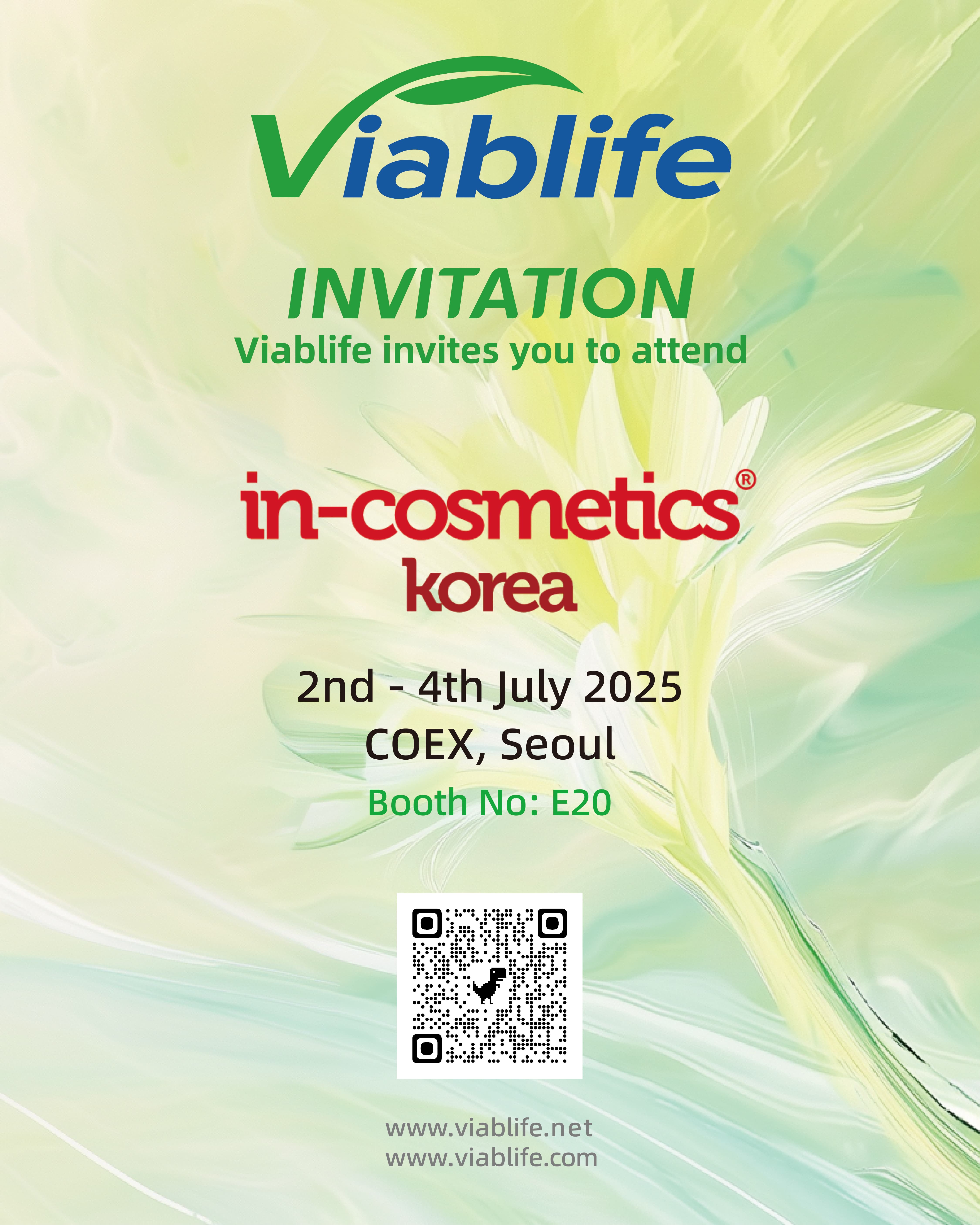 تدعوك Viablife لزيارة معرض In-Cosmetics Korea 2025!